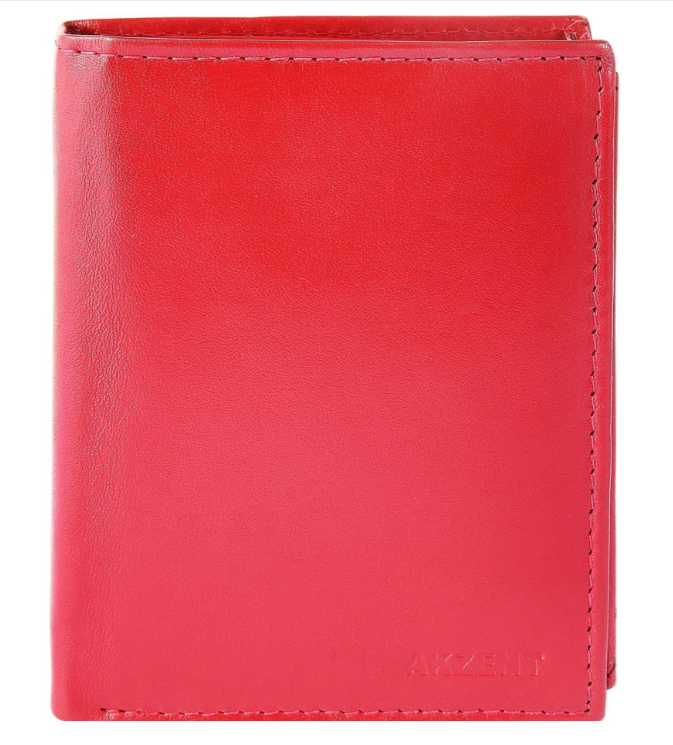 Excellanc Unisex Leder Portemonnaie Geldbeutel Portmonee Echtleder Rot Farben0