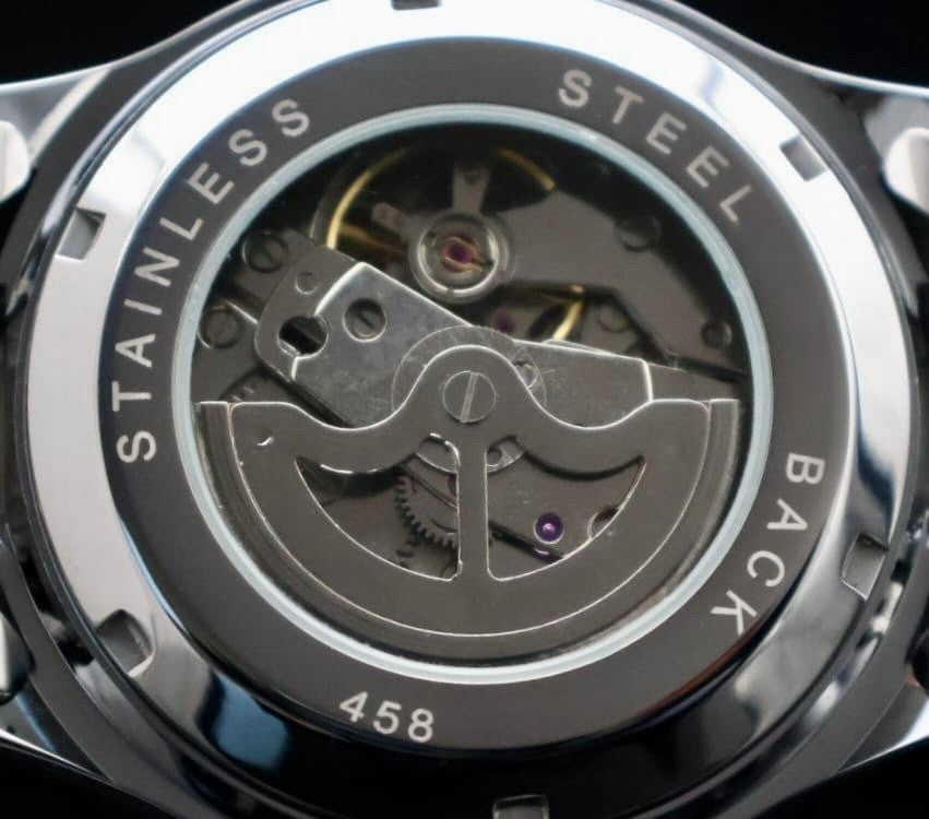 WINNER - HERREN - AUTOMATIK - UHR - DATUM - SCHWARZ / SILBER - 42MM2