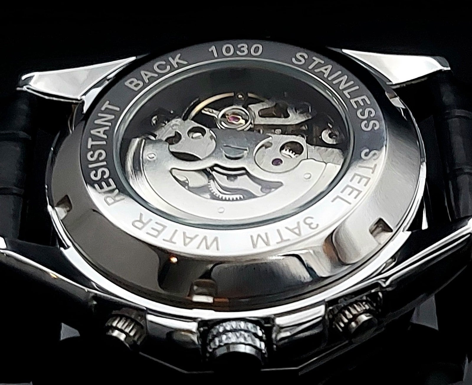 FORSINING - AUTOMATIK - HERREN - UHR - SKELETTUHR - LEDERBAND - NEU - 46MM2