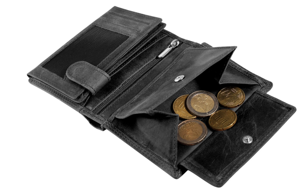 Akzent Leder Geldbörse RFID Schutz  Echtleder Portemonnaie Traktor Motiv3