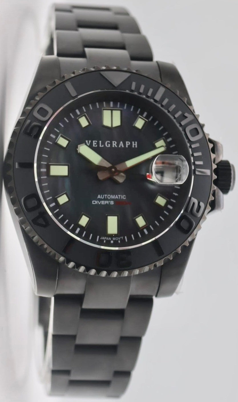 Velgraph 42mm Automatik Herrenuhr Taucher Style Watch | Drehbare Lünette | NH351