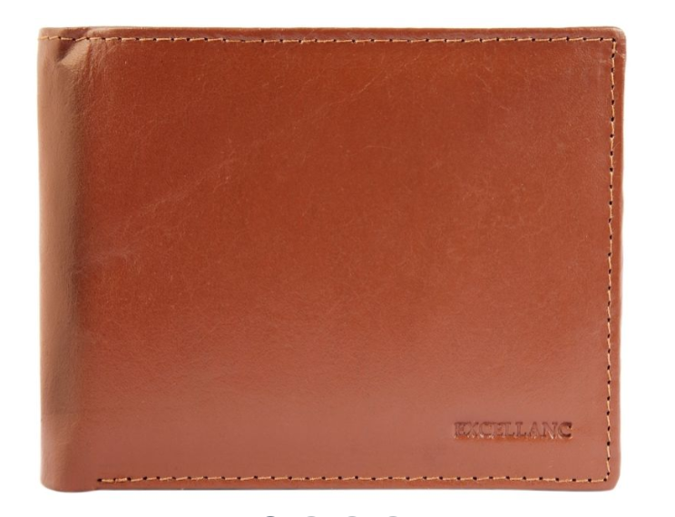 Excellanc Leder Portmonee Geldbörse Echtleder Geldbeutel  Braun Portemonnaie 21