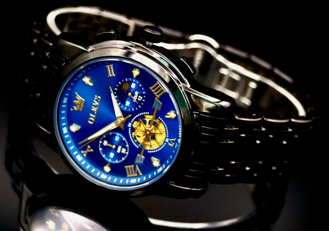 Herren Männer Armband Uhr Chronograph Stoppuhr Datum Keramik Look NEU ***1